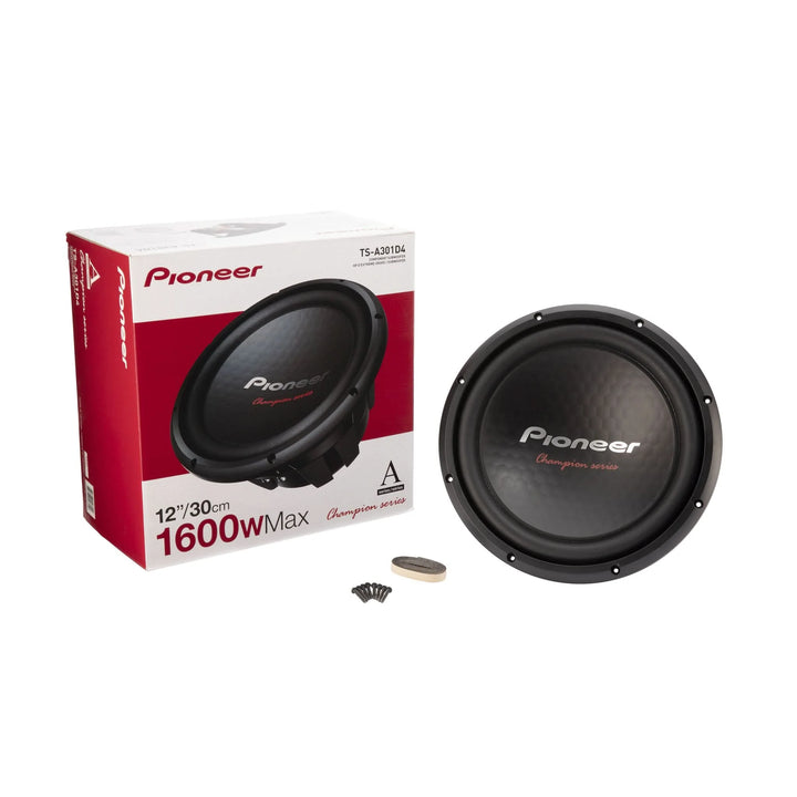 Pioneer TS-A301D4 12" Subwoofer - 500 Watts Rms Dual 4-ohm