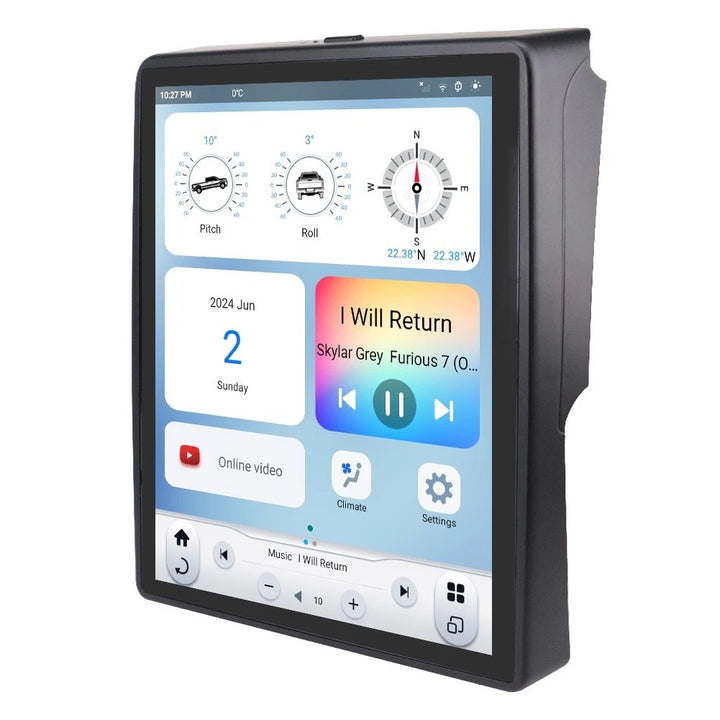 Linkswell T-Style Radio with 12.1" Touchscreen 6th Gen - Fits 2019-2024 Dodge Ram