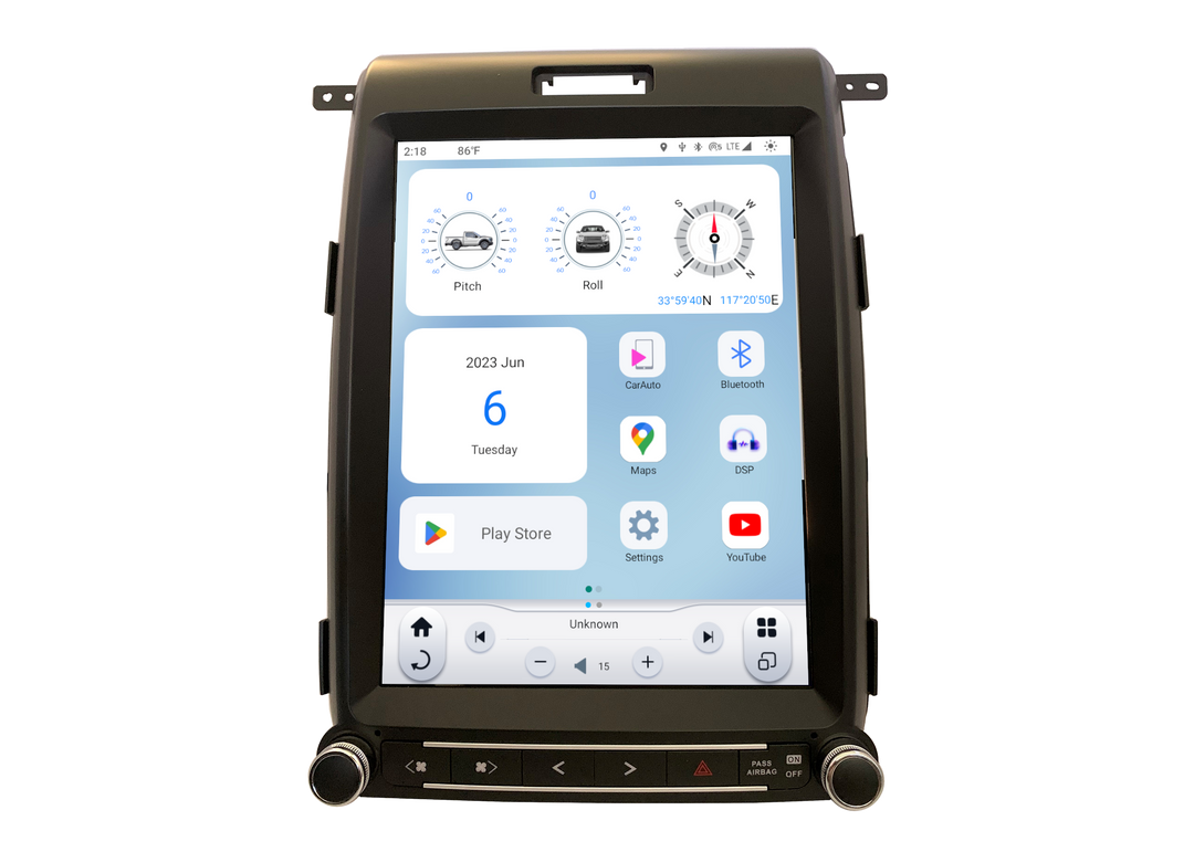 Linkswell T-Style Radio with 12.1" Touchscreen 6th Gen - Fits 2013-2014 Ford F-150