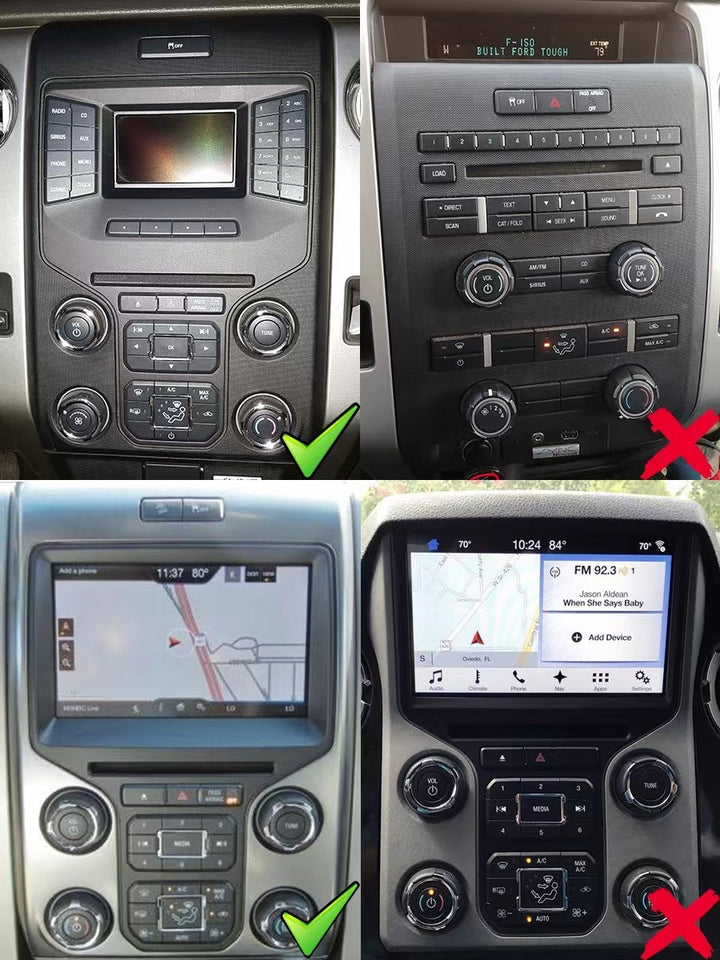 Linkswell T-Style Radio with 12.1" Touchscreen 6th Gen - Fits 2013-2014 Ford F-150