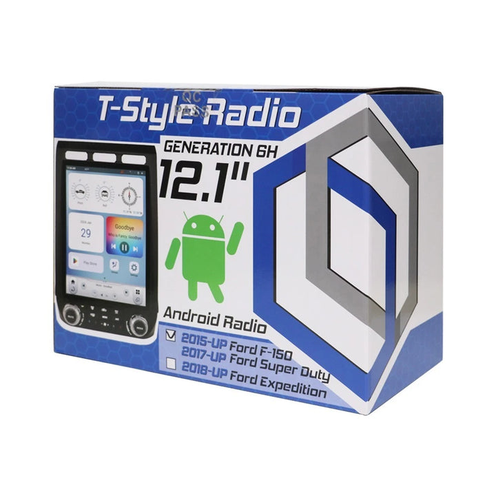 Linkswell T-Style Radio with 12.1" Touchscreen 6th Gen - Fits 2015-2020 F-150 / 2017-2023 Super Duty