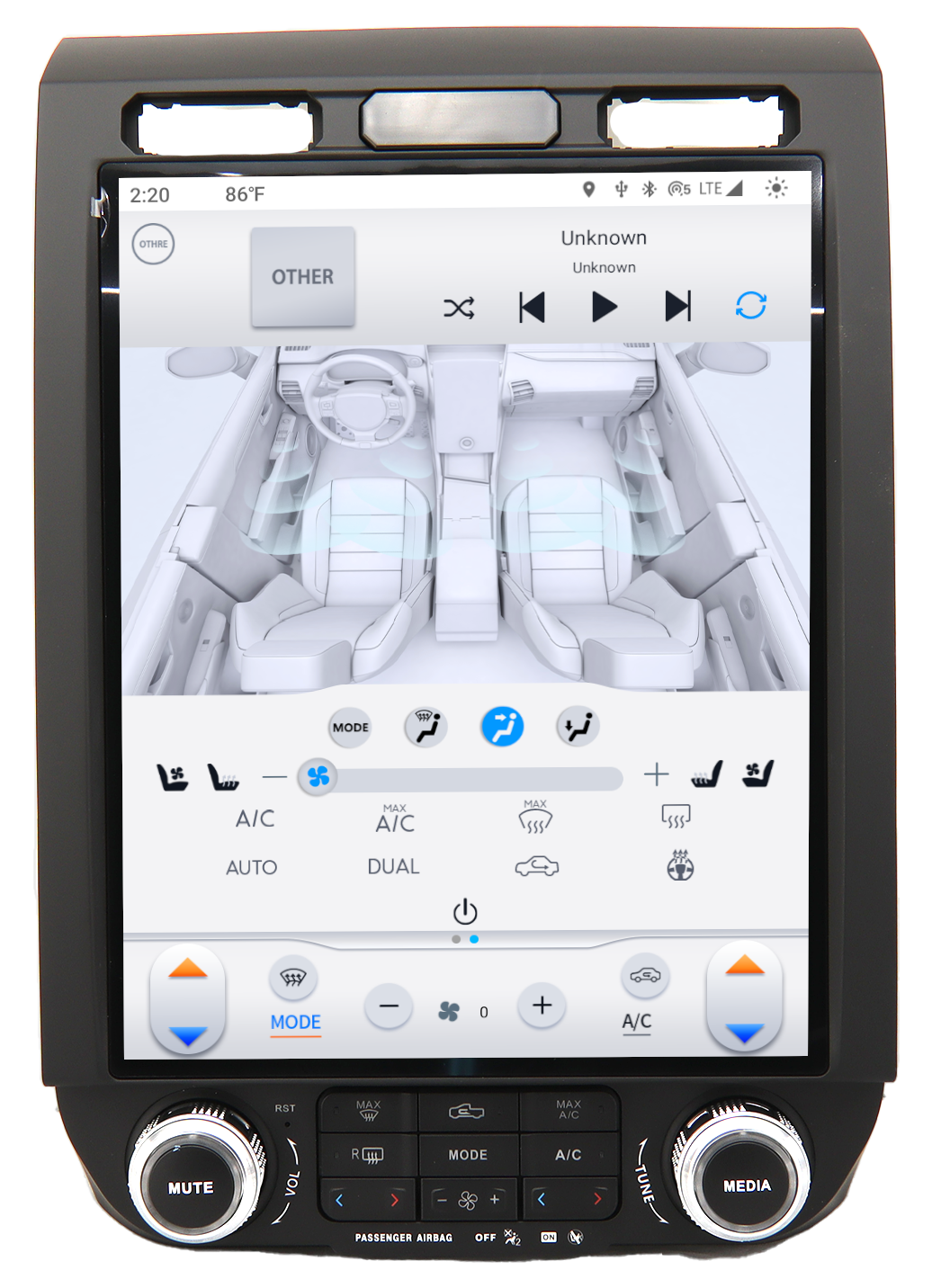 Linkswell T-Style Radio with 12.1" Touchscreen 6th Gen - Fits 2015-2020 F-150 / 2017-2023 Super Duty