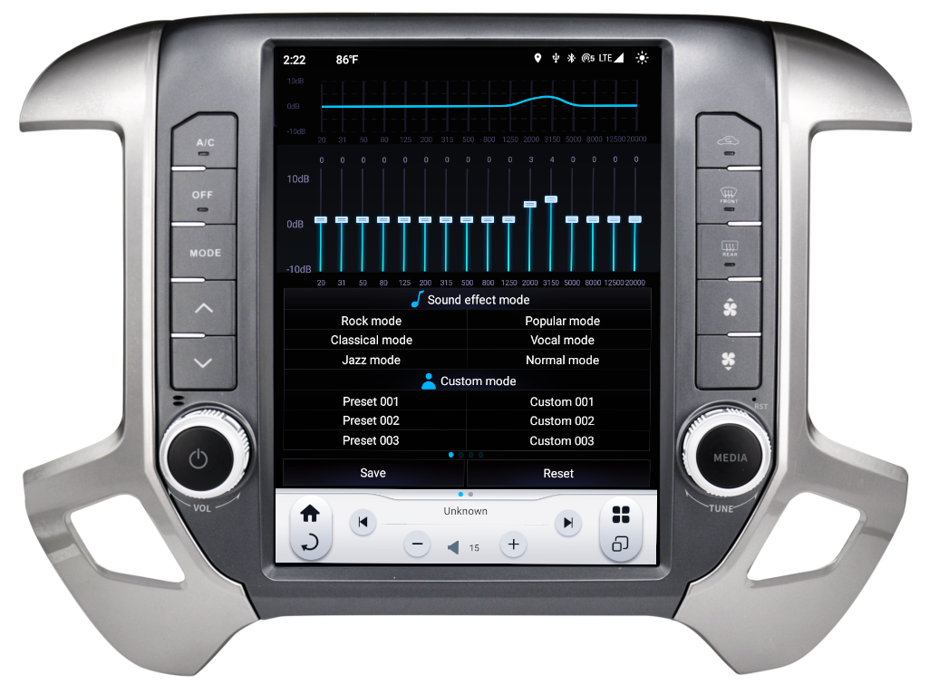 Linkswell T-Style Radio with 12.1" Touchscreen 6th Gen - Fits 2014-2018 Chevy Silverado / GMC Sierra