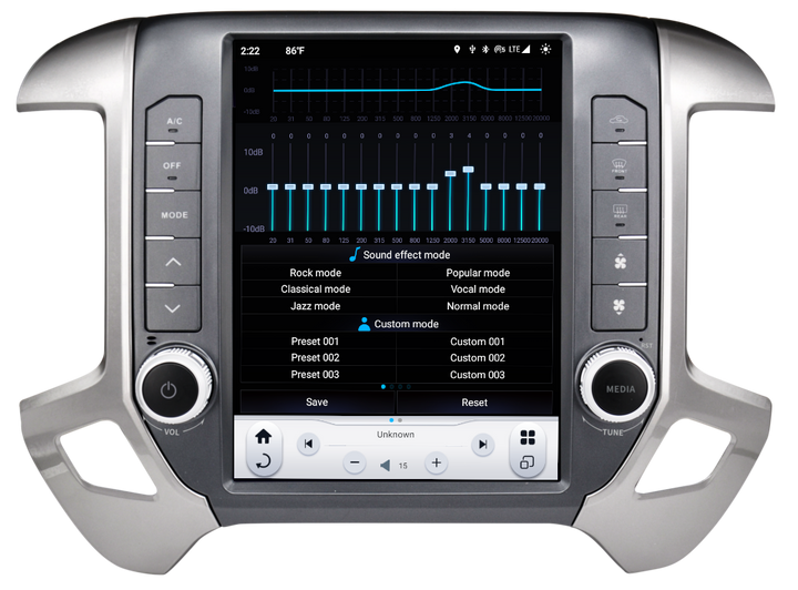 Linkswell T-Style Radio with 12.1" Touchscreen 6th Gen - Fits 2014-2018 Chevy Silverado / GMC Sierra