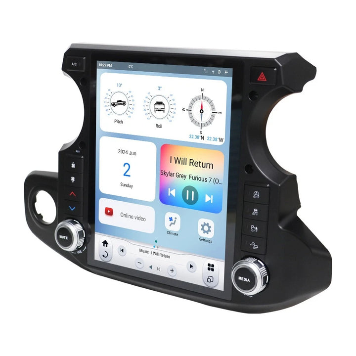 Linkswell T-Style Radio with 12.1" Touchscreen 6th Gen - Fits 2018-2023 Jeep Wrangler JL / Gladiator JT