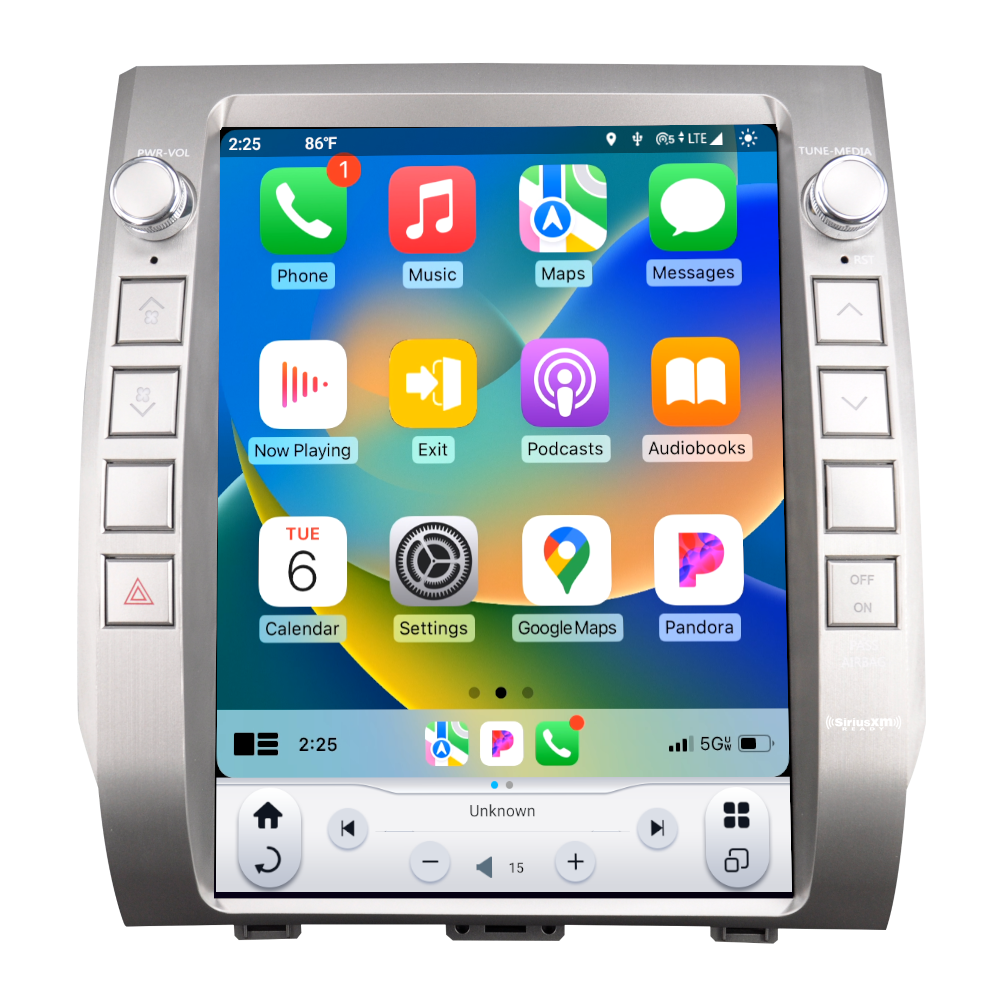 Linkswell T-Style Radio with 12.1" Touchscreen 6th Gen - Fits 2014-2022 Toyota Tundra