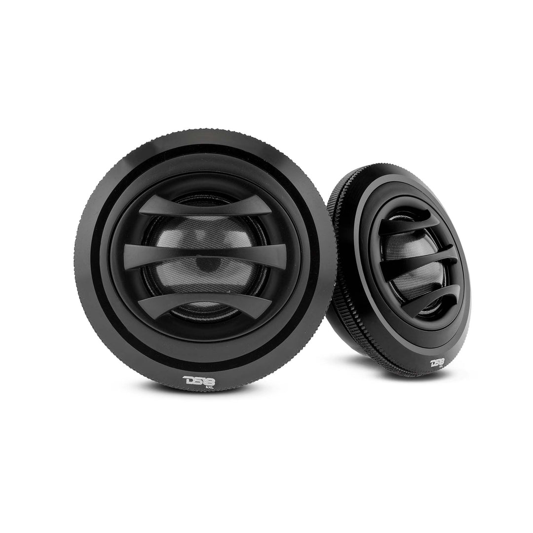 Tweeters de cúpula de seda de neodimio DS18 TW2.5 de 2,5" con cuerpo de aluminio y bobina móvil de seda de 1" - 50 vatios Rms 4 ohmios