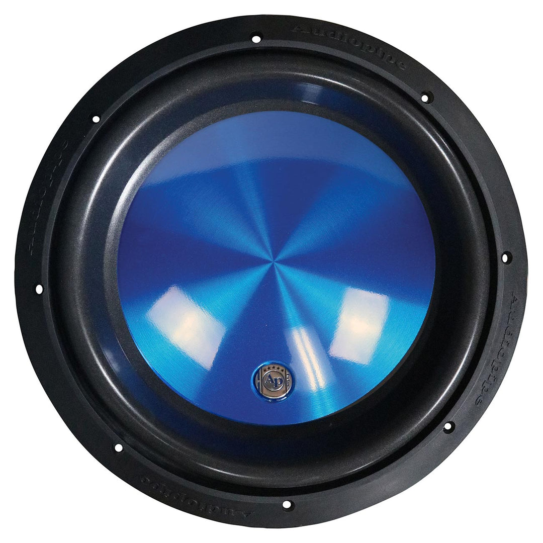 Audiopipe Eye Candy 12" Subwoofer with Blue Aluminum Cone - 800 Watts Rms Dual 4-ohm