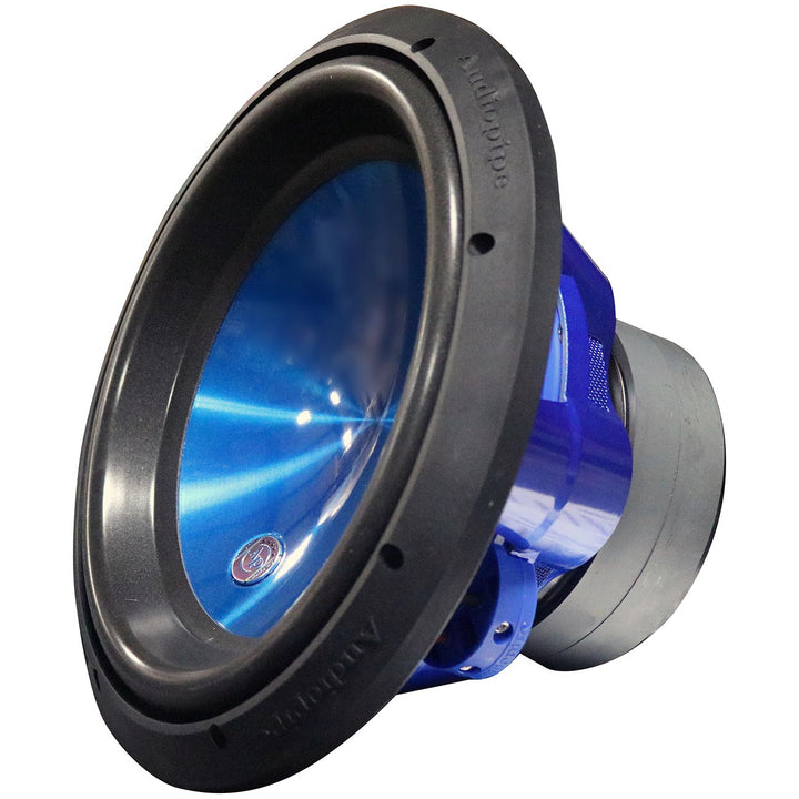 Audiopipe Eye Candy 12" Subwoofer with Blue Aluminum Cone - 800 Watts Rms Dual 4-ohm