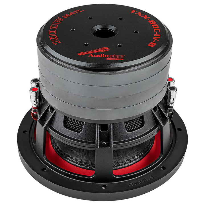 Audiopipe TXX-BDC-IV Series 8" Subwoofer - 500 Watts Rms Dual 4-ohm Voice Coil