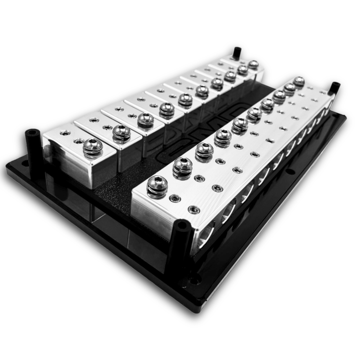 SMD Ultra Deca XL 10 Spot Fuse Block - Stainless Steel and Aluminum Hardware