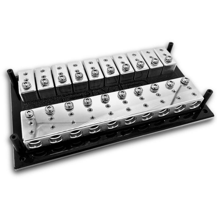 SMD Ultra Deca XL 10 Spot Fuse Block - Stainless Steel and Aluminum Hardware