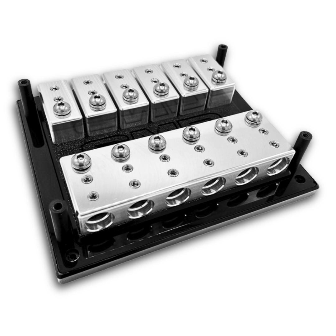 SMD Ultra Six XL 6 Spot Fuse Block - Stainless Steel and Aluminum Hardware