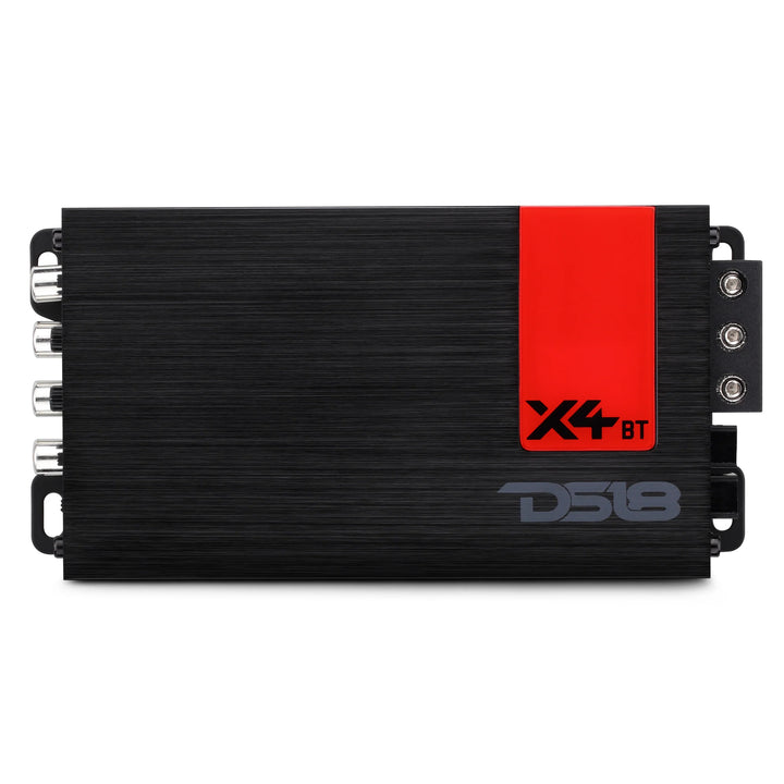 DS18 X4BT 4-Channel Amplifier with Bluetooth - 4 x 70 Watts Rms @ 4-ohm