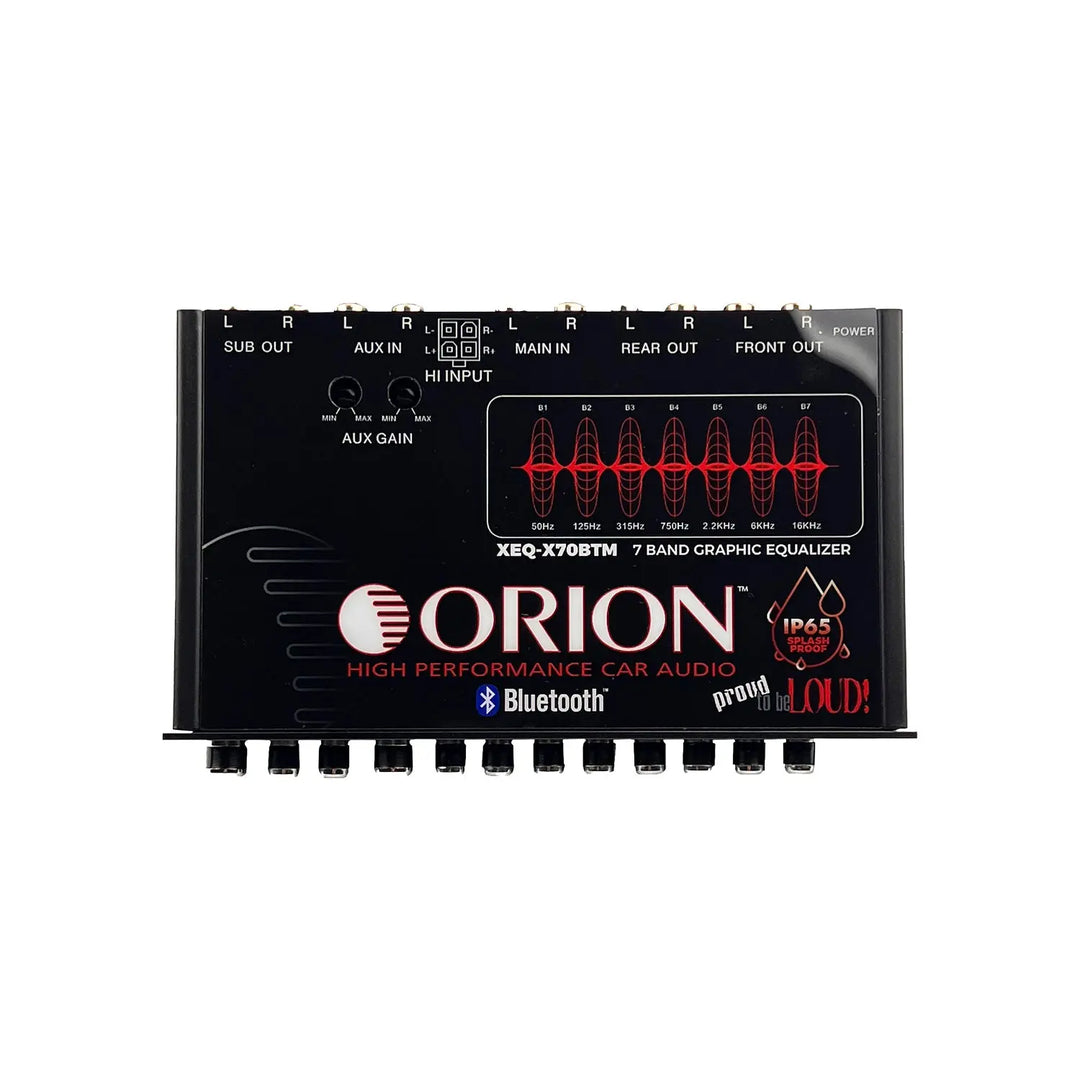 Orion XEQ-X70BTM 7-Band Marine Grade Graphic Equalizer with Bluetooth