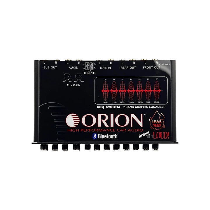 Orion XEQ-X70BTM 7-Band Marine Grade Graphic Equalizer with Bluetooth
