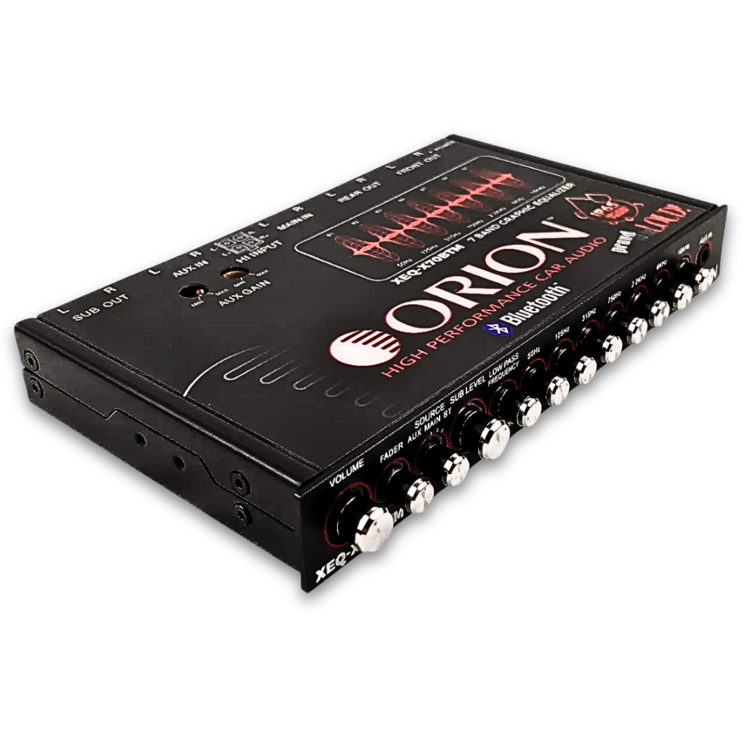 Orion XEQ-X70BTM 7-Band Graphic Equalizer - 8 Volt Rca Outputs
