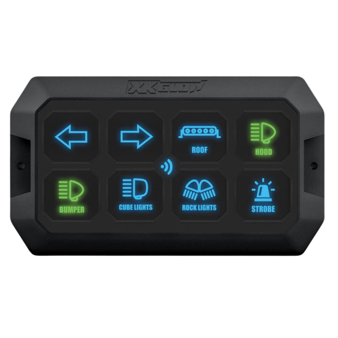 XKGlow XK-CMD-KIT XKcommand Off-road Bluetooth Switch Panel with Bluetooth-Controlled App