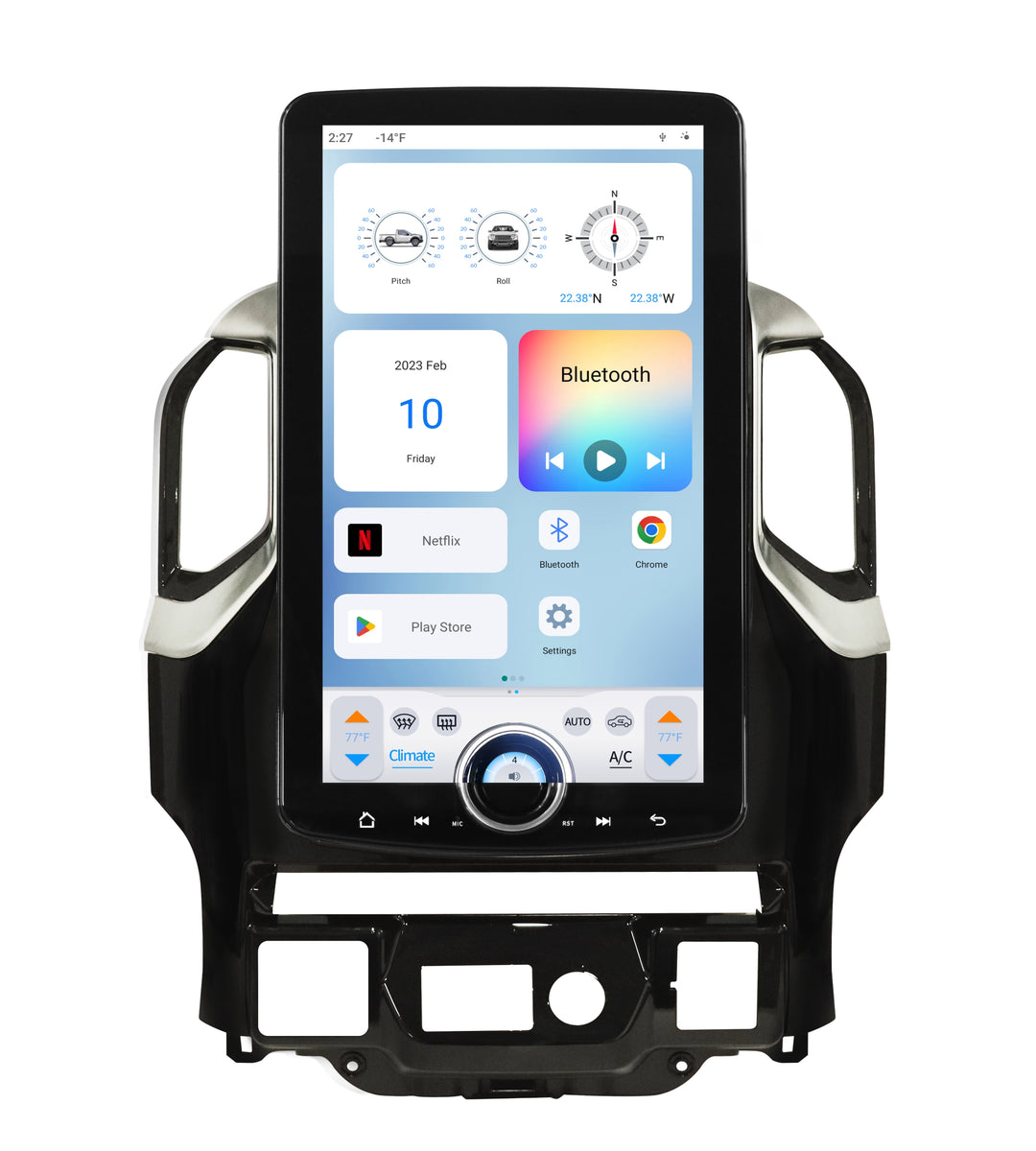 Linkswell T-Style XL Radio with 15.6" Touchscreen - Fits 2019-2023 Chevy Silverado / GMC Sierra