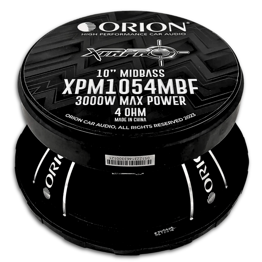 Orion XPM1054MBF 10" Mid-Bass Loudspeaker - 750 Watts Rms 4-ohm