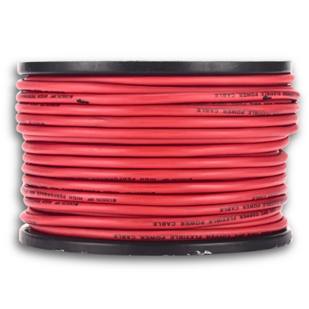 Orion Red 8 Gauge OFC Copper Power or Ground Wire - 200 Foot Roll