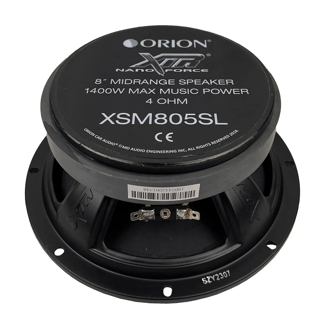 Orion XSM805SL 8" Slim Mid-Range Loudspeakers - 350 Watts Rms 4-ohm
