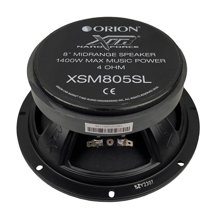 Orion XSM805SL 8" Slim Mid-Range Loudspeakers - 350 Watts Rms 4-ohm