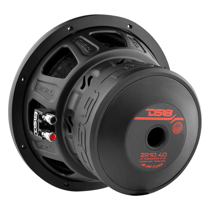 DS18 Bundle - 2x ZR10.4D 10" Subwoofers with ZR1500.1D Monoblock Amplifier