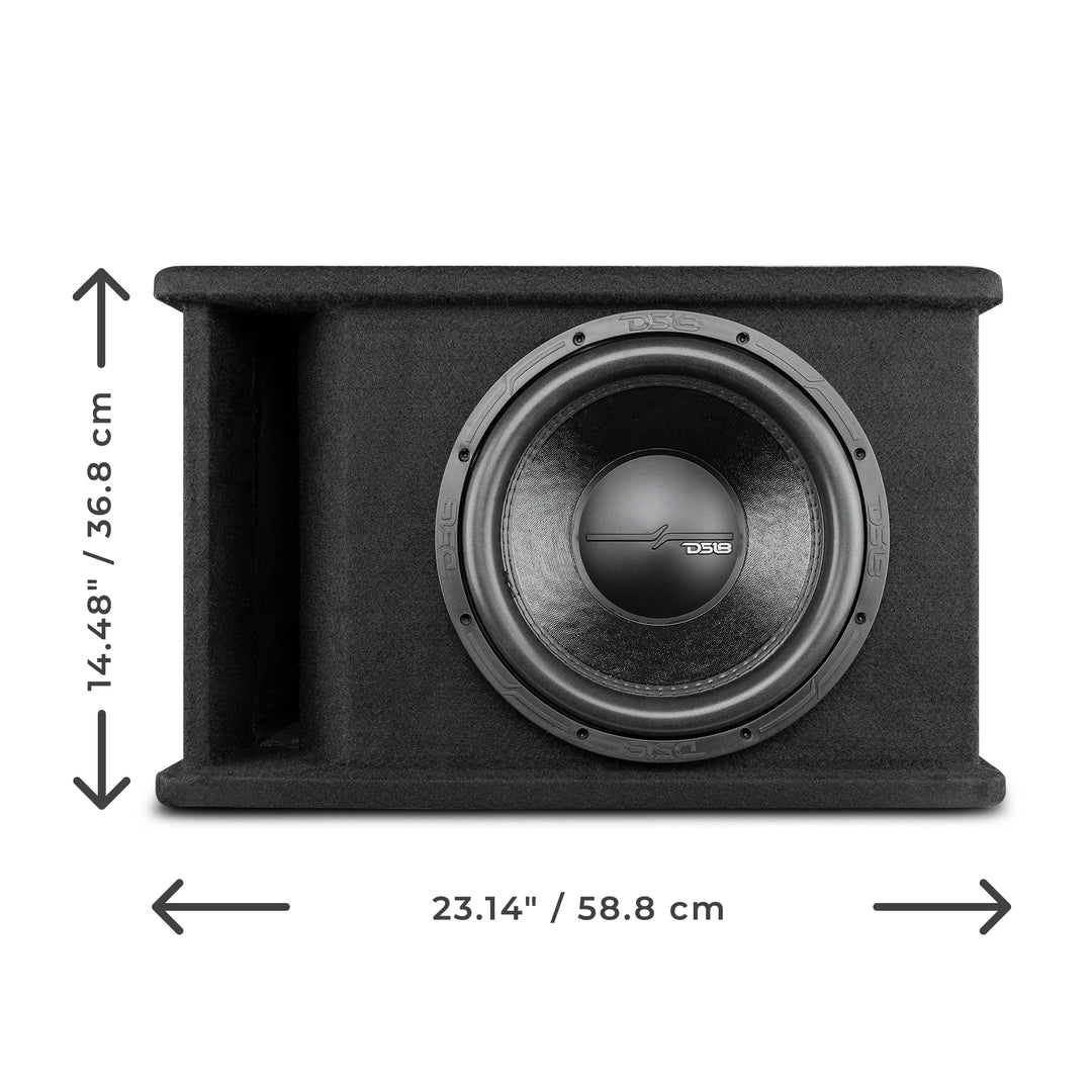 DS18 ZR112LD ZR12.2D Subwoofers de 12" con subcaja con puertos sintonizados a 29 Hz - 750 vatios Rms 1 ohmio