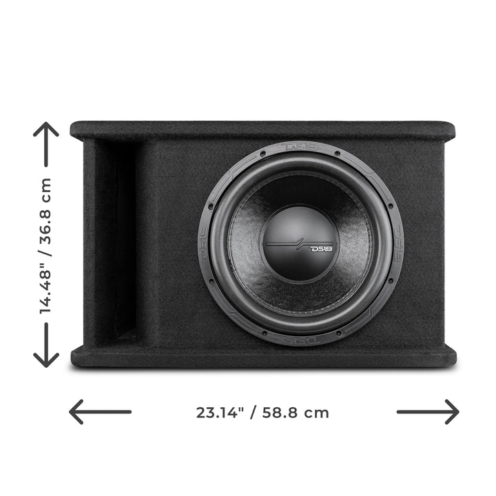 DS18 ZR112LD ZR12.2D Subwoofers de 12" con subcaja con puertos sintonizados a 29 Hz - 750 vatios Rms 1 ohmio