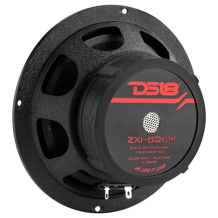 DS18 Combo - ZXI-62C 6.5" 2-Way Component Set - ZXI-694 6x9" Coaxial Speakers- G1800.4D 4-Channel Amplifier
