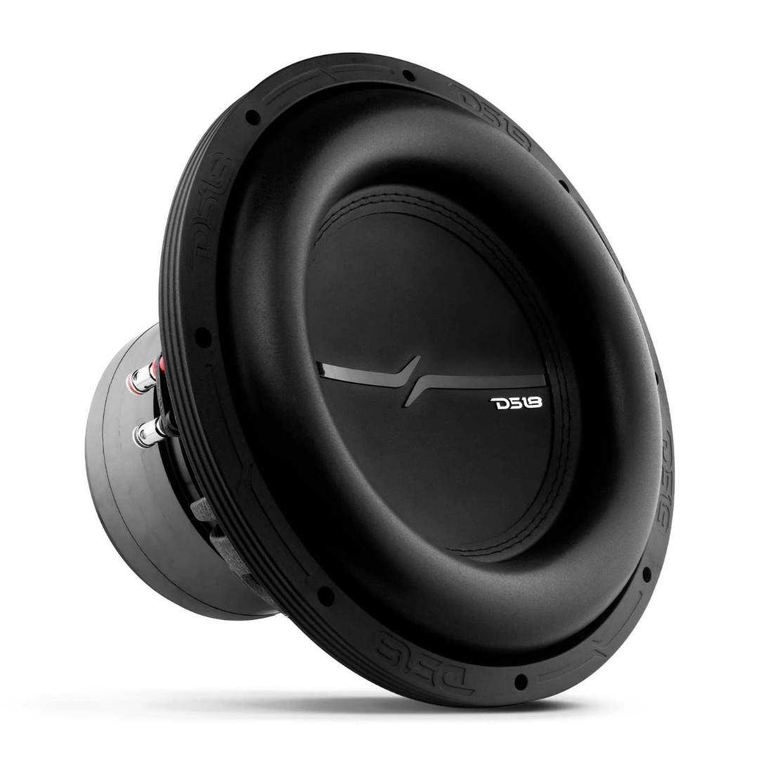 DS18 ZXI12.4D 12" Subwoofer with 3" Black Aluminum Voice Coil - 1000 Watts Rms 4-ohm DVC