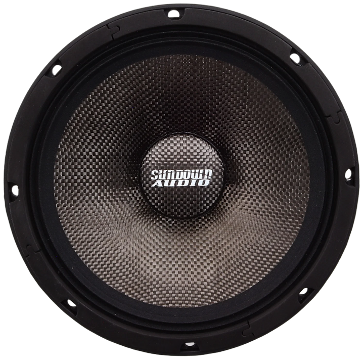 Sundown Audio NeoPro-8 v.4 8" Mid-Range Loudspeaker with Carbon Fiber Cone and Neodymium Magnet - 320 Watts Rms 4-ohm