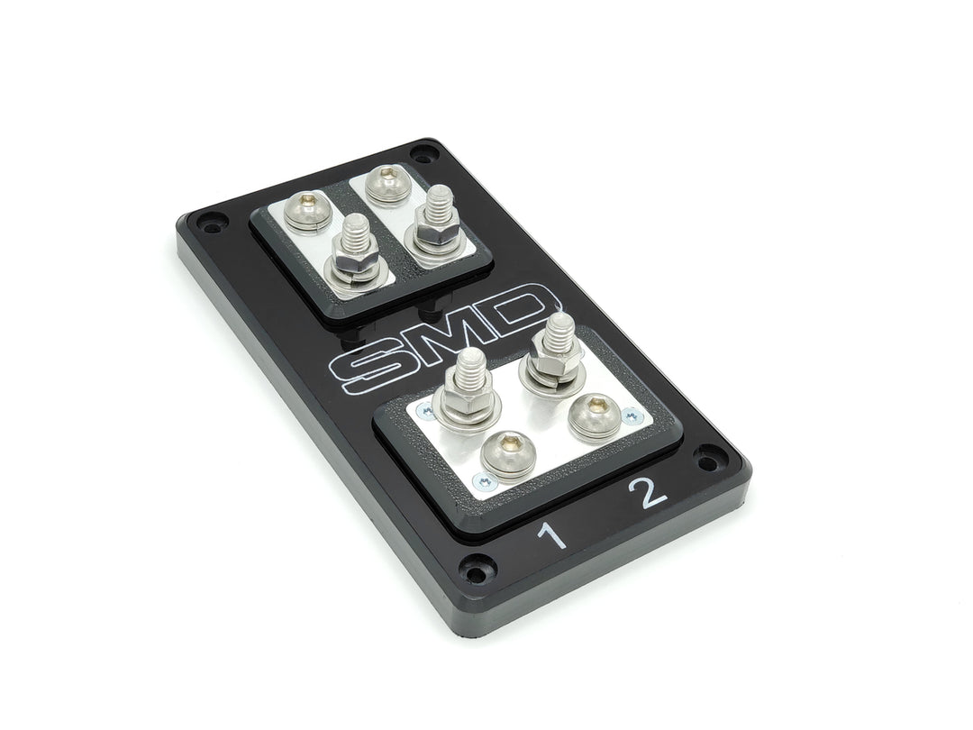 SMD Double XL2 Aluminum 2 Spot ANL Fuse Block with Clear Acrylic Cover