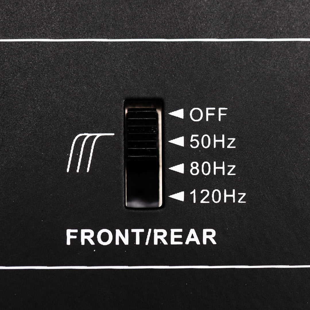Hifonics HFEQ-2 1/2 Din 4-Band Graphic Equalizer with Front, Rear and Active Crossover