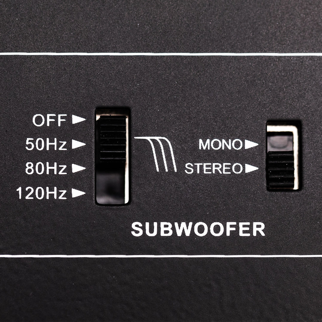 Hifonics HFEQ-2 1/2 Din 4-Band Graphic Equalizer with Front, Rear and Active Crossover