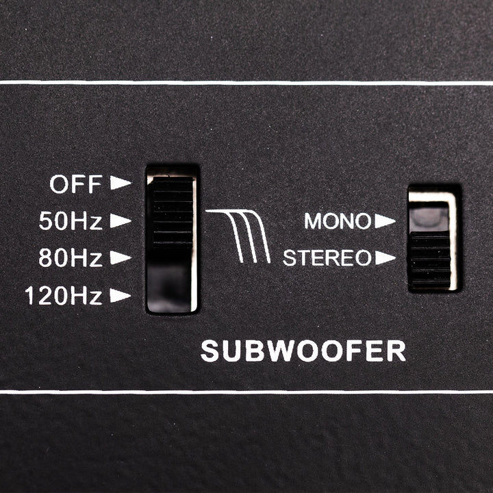 Hifonics HFEQ-2 1/2 Din 4-Band Graphic Equalizer with Front, Rear and Active Crossover