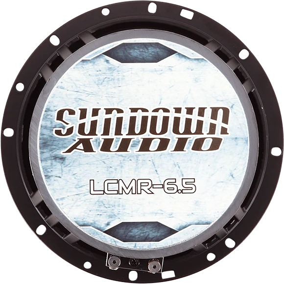 Sundown Audio LCMR-6.5 6.5" Mid-Range Speaker with Aluminum Bullet and 1.5" Voice Coil  - 100 Watts Rms 8-ohm