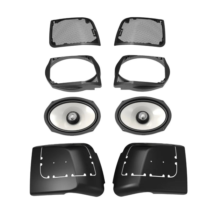 Diamond Audio Cut-In Lid Kit with HXM69F2 6x9" Coaxial Speakers - Fits 2014-2023 Harley Davidson