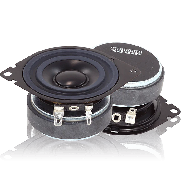 Sundown Audio SA-2.75 v.2 2.75" Full-Range Speakers with Aluminum Dust Cap - 30 Watts Rms 4-ohm