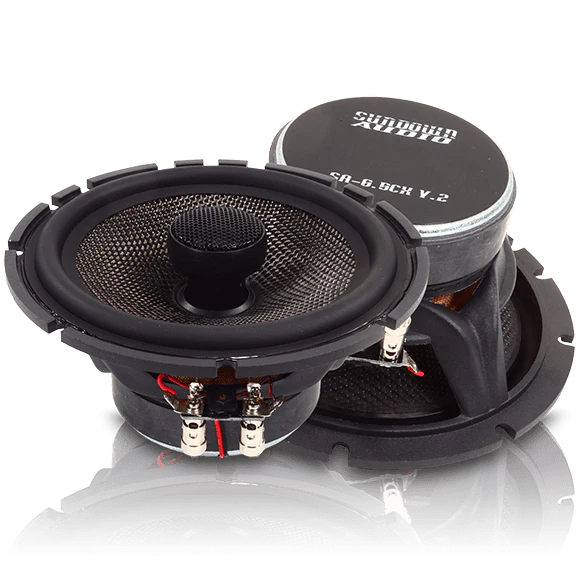 Sundown Audio SA-6.5CX 6.5" High Fidelity Coaxial Speakers - 80 Watts Rms 4-ohm