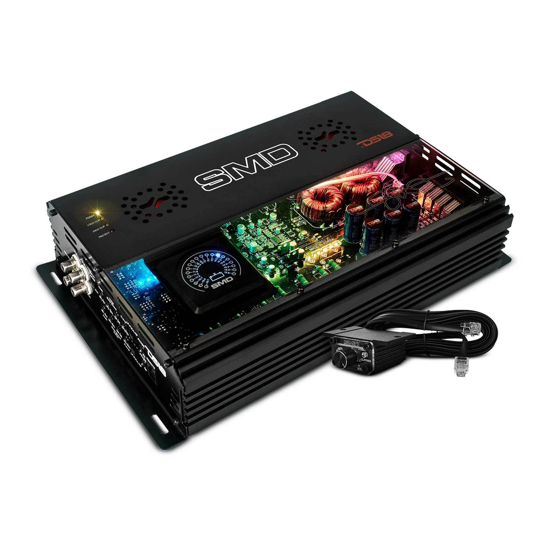 SMD 300.4AB 4-Channel Amplifier with VM-1 Voltmeter and Digital LED Lights - 4 x 300 Watts Rms @ 2-ohm