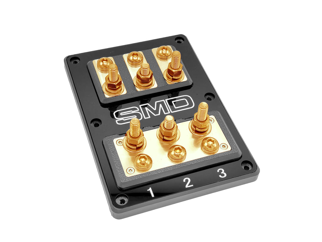 SMD Triple XL2 Copper 3 Spot ANL Fuse Block with Clear Acrylic Cover