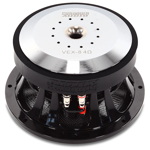 Sundown Audio VEX-8 8" Pro Audio Midbass Speaker with 2.5" Voice Coil and Carbon Fiber Cone - 300 Watts Rms 4-ohm