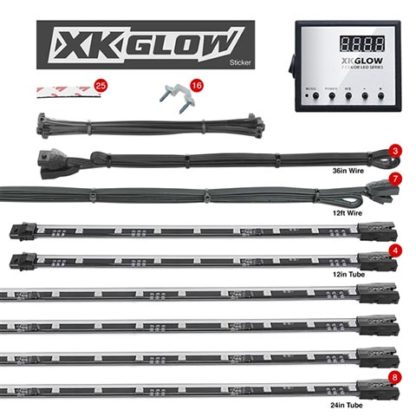 XKGLOW XK041007 LED Underbody Accent Light Kit with Remote and Controller