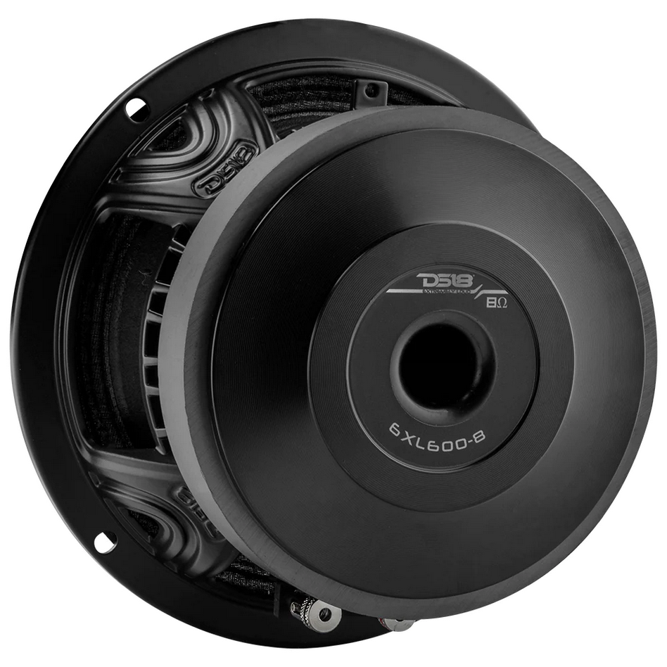 DS18 6XL600-8 6.5" Mid-Range Loudspeaker with Classic Dust Cap and 2" Voice Coil - 300 Watts Rms 8-ohm