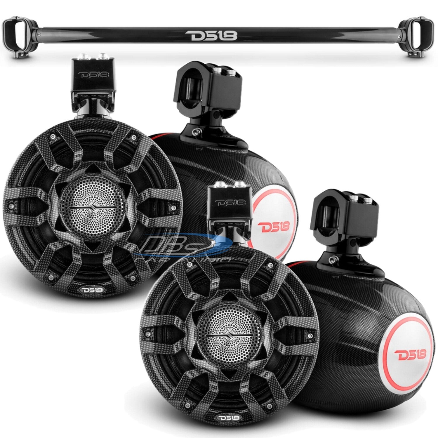 BOOST SOUND MAGNUM D-006A Bluetoothスピーカー 2021-up Ford Bronco 6th Gen - DS18 Tower Speaker Package - 4x CF