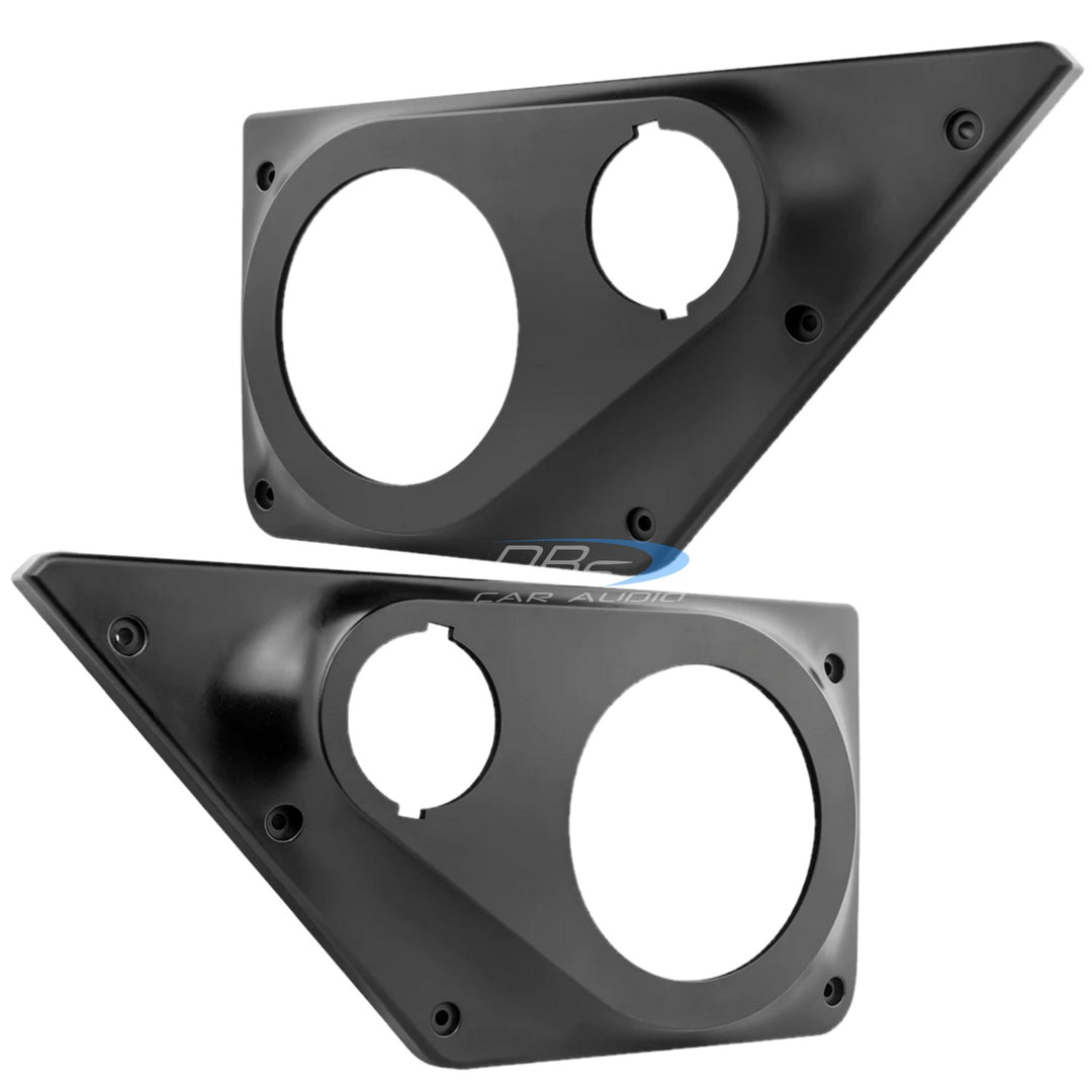 2021-up Ford Bronco 6th Gen - DS18 Front Door Speaker Panels - Fits 2x 6.5" and 2x 3.5" Tweeters