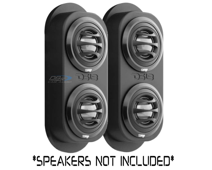 DS18 EN2T Universal Plastic Pillar Tweeter Speaker Pods - Fits 4x 2.5" Dome Tweeters