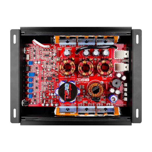 Amplificador de subwoofer monobloque Clase D DS18 EXL-P1500X1D - 1 x 1500 vatios Rms a 1 ohmio
